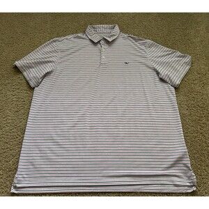 Vineyard Vines on The Go Sankaty Polo Shirt Mens XXL Short Sleeve Performance